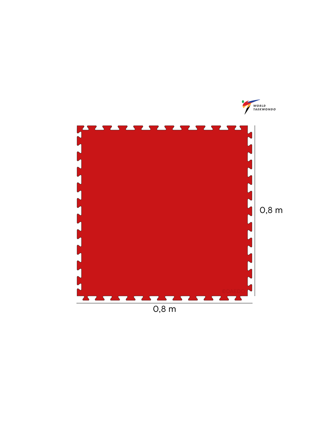 WT 80x80x2.4cm Tatami- Crvena*++*WT 80x80x2.4cm Tatami